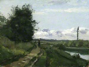 Study for 'The Banks of the Marne'
