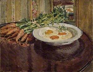 Still Life with Eggs and Carrots