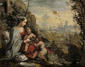 The Holy Family on the Return from the Flight Meets the Infant St John