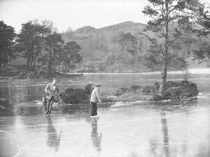 Couple Skating at Tarn Hows