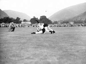 Wrestlers at Grasmere Sports