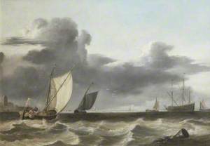 Fishing Vessels in a Choppy Sea
