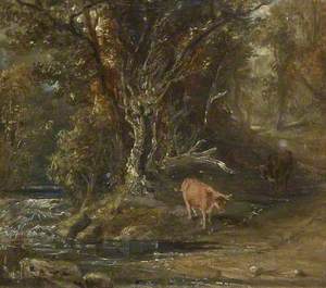 Cattle by a Stream