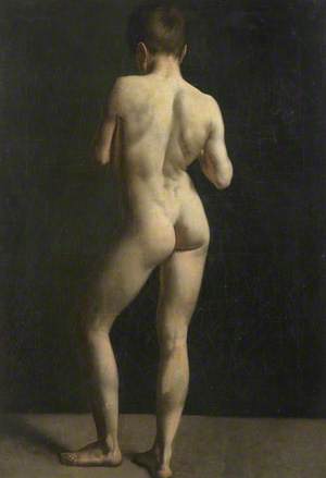 Male Nude, from Behind