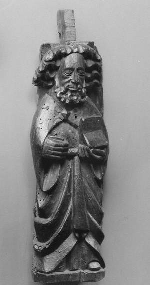 A Medieval Carved Male Figure from Newport Pagnell Church