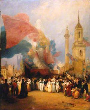 The Royal Procession at the Opening of the New London Bridge, 1 August 1831