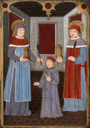 Saint Cosmas and Saint Damian with Another Figure