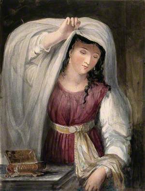 Rebecca Admires the Clothes and Jewellery Given to Her by Abraham's Servant