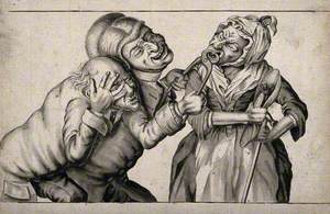 A Tooth-Drawer Using Pincers to Extract a Tooth from an Old Woman, Her Husband Agonisingly Observes the Situation