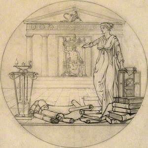 Clio, Aesculapius and Hygieia: Design for a Medal for Someone in the Field of Medical History