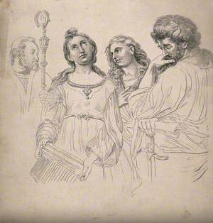 Saint Cecilia, a Bishop, Saint John and Saint Paul