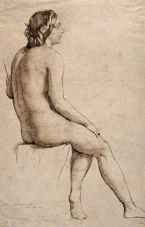 A Female Nude Seen from Behind