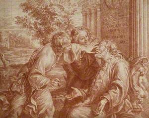 Tobit Anointing His Father's Eyes