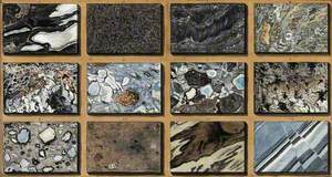 Polished Schists of Marble and Other Mixed Stones from Mount Vesuvius