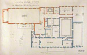 Proposed Rebuilding of the Royal College of Surgeons of England: Plan of First Floor