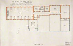 Proposed Rebuilding of the Royal College of Surgeons of England: Plan of Third Floor
