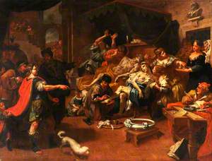 After the Suicide of Seneca the Younger, the Emperor Nero Orders the Arrest of the Suicide of Seneca's Wife Pompeia Paulina