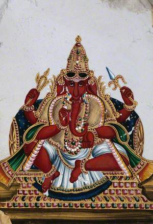 Ganesha, the Elephant-Headed God with Four Arms