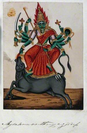 Durga Slaying the Buffalo Demon, Mahishasura