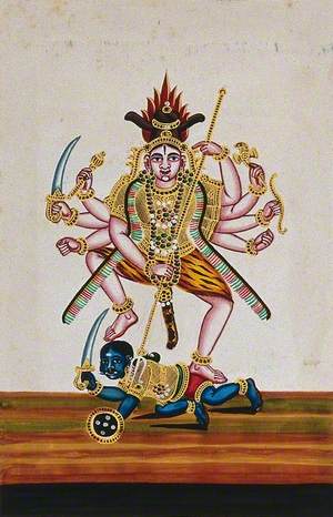 Shiva Trampling a Demon