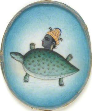 Vishnu in His Avatar as Kurma, the Tortoise
