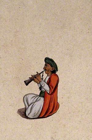 A Musician Playing the Shehnai