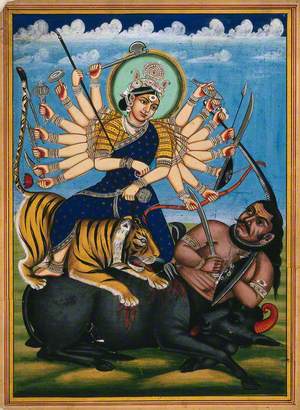 Durga Kills the Buffalo Demon