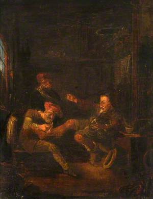A Surgeon Treating a Man's Foot