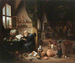 An Alchemist in His Laboratory
