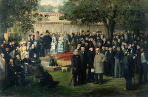 Baroness Burdett-Coutts' Garden Party at Holly Lodge, Highgate, for the International Medical Congress, 1881