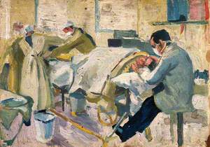 First World War: An Operating Theatre in a Hospital Ship