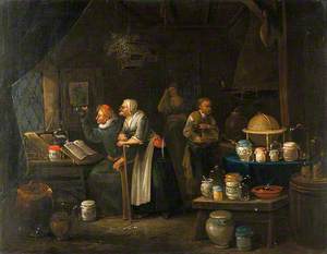 Interior with a Doctor, an Assistant, an Old Woman and a Girl