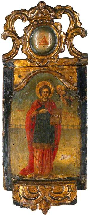 Icon with Saint Panteleimon