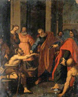 Saint Peter and Saint John Healing a Cripple at the Entrance to the Temple