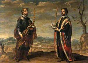 Saint Cosmas and Saint Damian in a Landscape