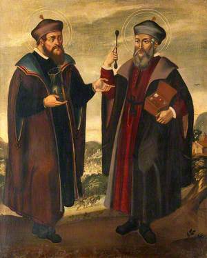 Saint Cosmas and Saint Damian in a Landscape