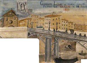 Clemente Latini of Velletri Saved by the Madonna del Parto after Falling off the Ponte di Ripetta