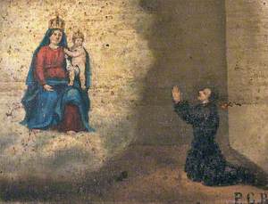 A Man Praying to Sansovino's Virgin and Child