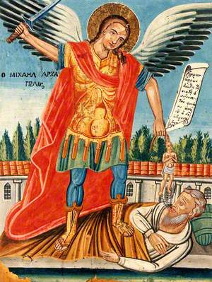 Icon with Saint Michael