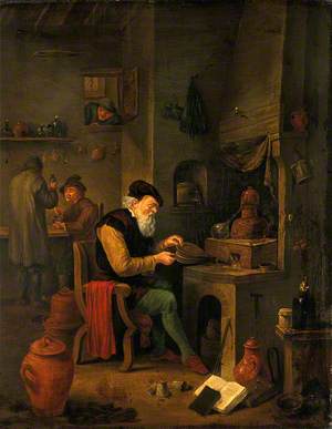 An Alchemist in His Laboratory