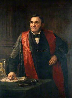 John Wood (1825–1891), FRS, FRCS, Giving a Lecture