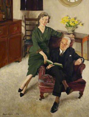 Sir John Lockwood, Master (1951–1965), and Lady Lockwood