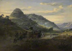 The British Mission, Accompanied by Abyssinians, Entering Ankobar, 1841