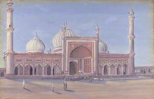 'The Great Mosque of Delhi, India. Novr. 1878'