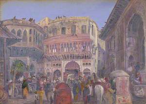 Street Scene, Mathura. '6th Decr. 1878'
