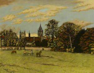 Cambridge, View from the Fen Causeway