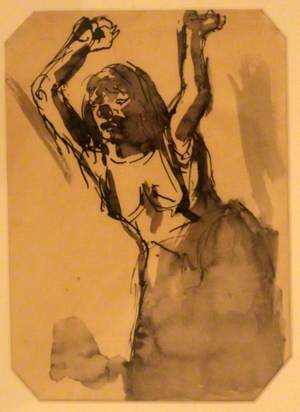 Study for 'In Memory of the Fighters for the Warsaw Ghetto'