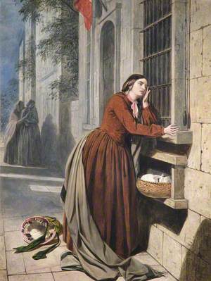 A Mother Depositing Her Child at the Foundling Hospital in Paris