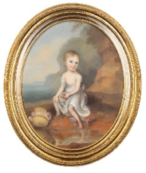 Antoinetta, Countess of Chabannes as a Young Girl
