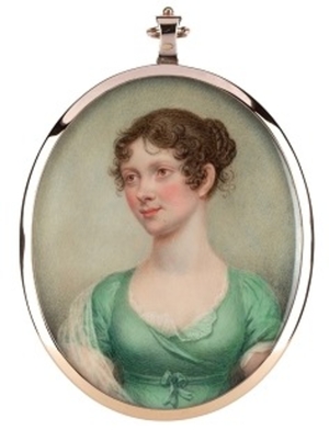 Portrait of a Woman in a Green Dress